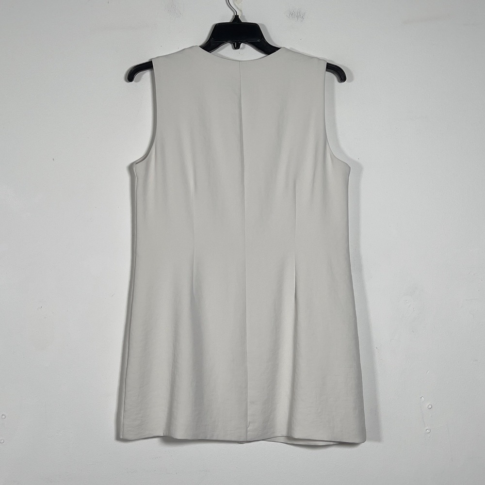 Abercrombie & Fitch Iso Vest Mini Dress Sz L Off white Sleeveless - Picture 6 of 11